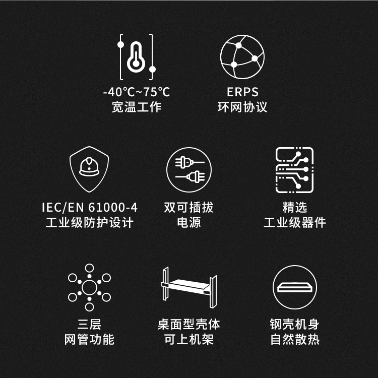 普聯(lián)環(huán)網(wǎng)三層網(wǎng)管工業(yè)交換機(jī)