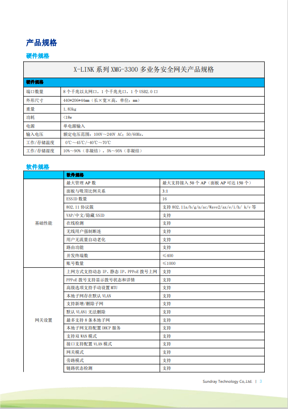 信銳 XMG-3300 無線AP控制器