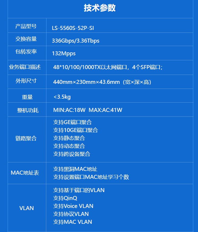 華三 52口企業(yè)級(jí)三層網(wǎng)管交換機(jī)