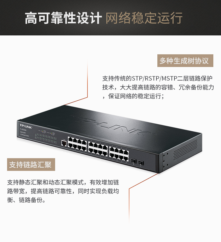 TP-LINK TL-SG3226全千兆二層網(wǎng)管型核心交換機(jī)