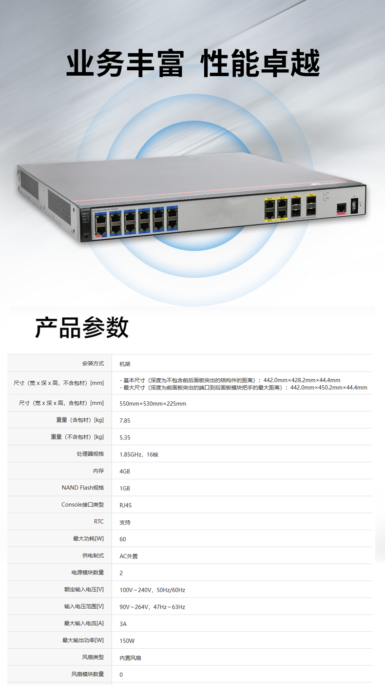 華為 AR6140-16G4XG 千兆企業(yè)級(jí)路由器