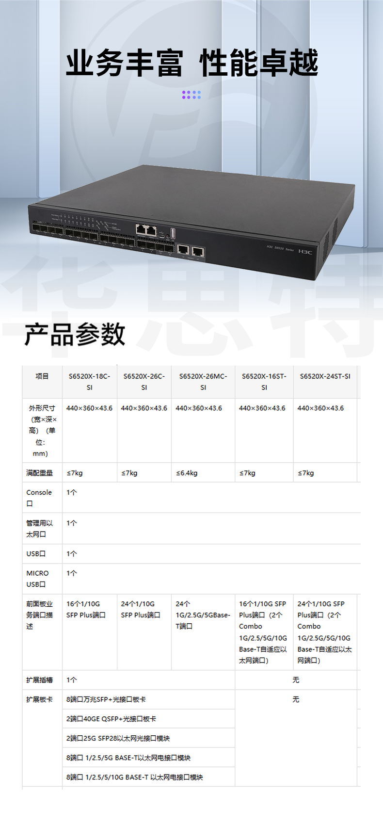 H3C LS-6520X-16ST-SI 企業(yè)級(jí)萬(wàn)兆交換機(jī)