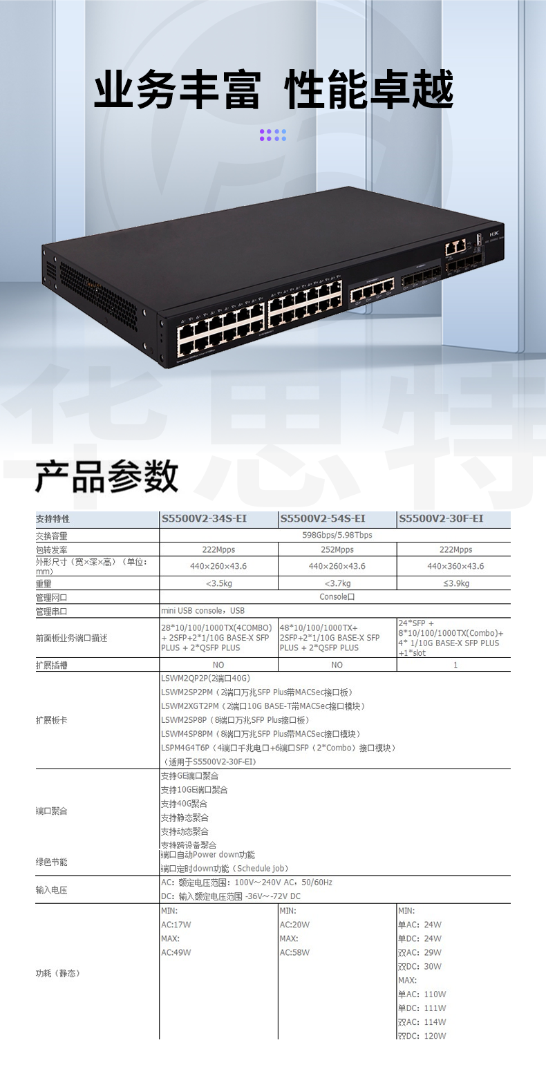 華三 LS-5500V2-34S-EI 交換機(jī)