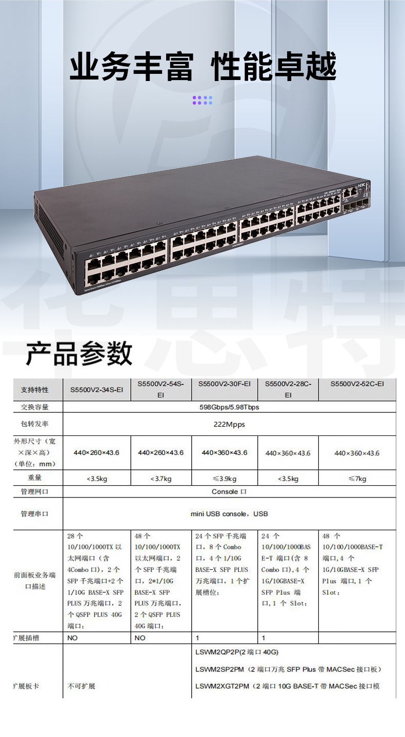 華三 LS-5500V2-54S-EI 三層交換機(jī)