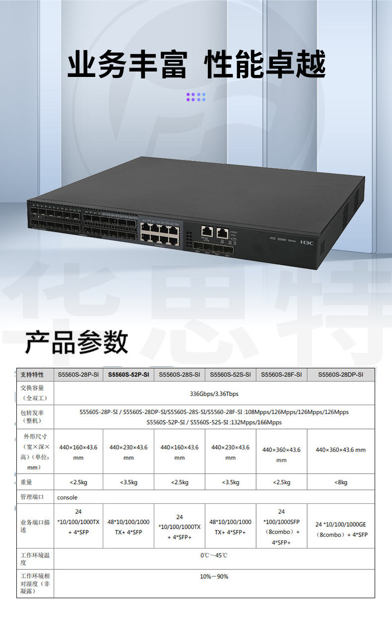 華三 LS-5560S-28F-SI 企業(yè)級千兆交換機